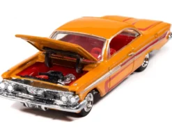 1961 Chevrolet Impala SS 409 Yellow Metallic with Red Stripes and Interior