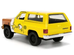 1980 Chevrolet K5 Blazer "SpongeBob Star" Livery Yellow "SpongeBob SquarePants" (1999-Current) TV Series "Hollywood Rides" Series 1/32 Diecast Model Car by Jada
