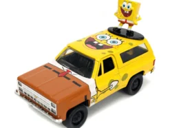 1980 Chevrolet K5 Blazer SpongeBob SquarePants Diecast Figurine Hollywood Rides Series 1/32 Diecast Model Car Jada 31798