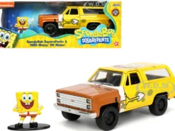 1980 Chevrolet K5 Blazer SpongeBob SquarePants Diecast Figurine Hollywood Rides Series 1/32 Diecast Model Car Jada 31798