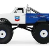 1972 Chevrolet K-10 Monster Truck "Chevron 150th Anniversary" White and Blue Metallic "Kings of Crunch" Series 1/43 Diecast Model Car by Greenlight