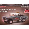 1967 Chevrolet K-10 Pickup Truck "World of Outlaws Push Truck" Blue (Rusted) with White Top Limited Edition to 378 pieces Worldwide 1/18 Diecast Model Car by ACME