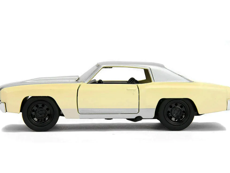 Chevrolet Monte Carlo Cream with Silver Hood and Top "The Fast and the Furious: Tokyo Drift" (2006) Movie "Fast & Furious" Series 1/32 Diecast Model Car by Jada