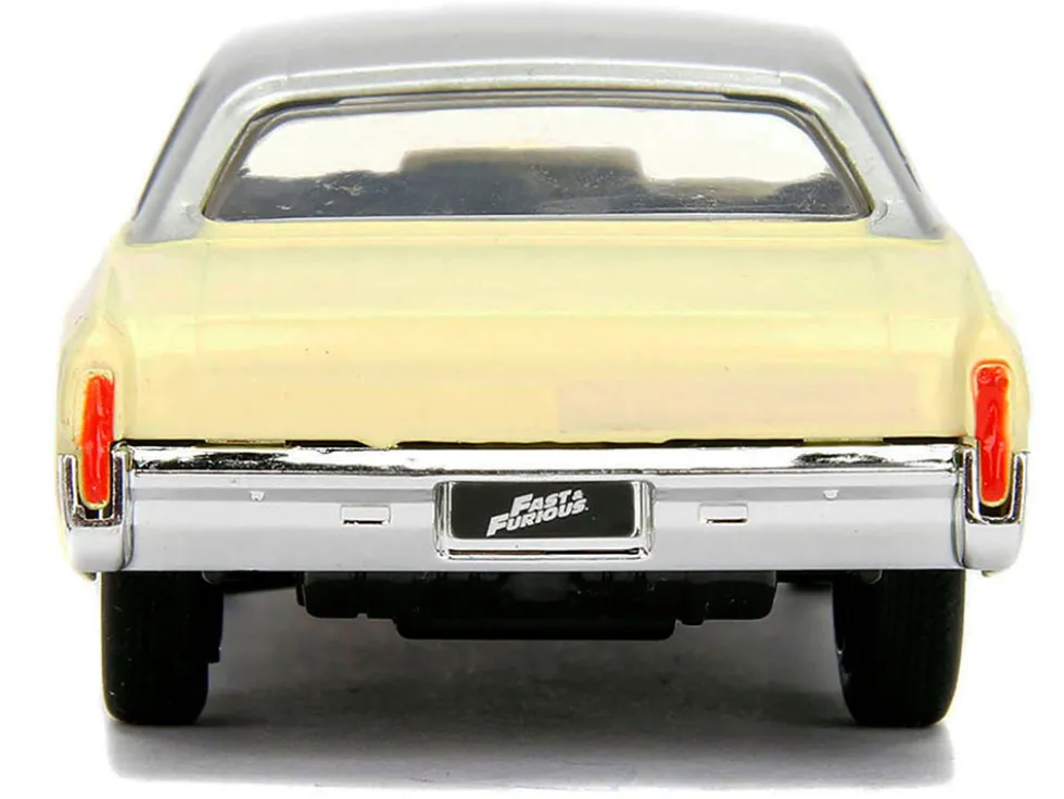 Chevrolet Monte Carlo Cream with Silver Hood and Top "The Fast and the Furious: Tokyo Drift" (2006) Movie "Fast & Furious" Series 1/32 Diecast Model Car by Jada