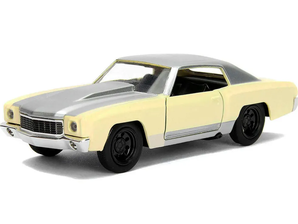 Chevrolet Monte Carlo Cream with Silver Hood and Top "The Fast and the Furious: Tokyo Drift" (2006) Movie "Fast & Furious" Series 1/32 Diecast Model Car by Jada