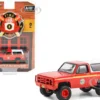 1984 Chevrolet M1009 Red with White Camper Shell Alaska State Fire Marshal Fire & Rescue Series 4 1/64 Diecast Model Car Greenlight 67050D