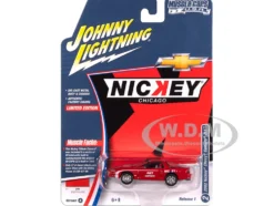 2002 Chevrolet Nickey Camaro ZL1 Bright Rally Red with White Stripes "Muscle Cars USA" Series 1/64 Diecast Model Car by Johnny Lightning