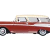 1957 Chevrolet Nomad Adobe Beige with Sierra Gold Top 1/87 (HO) Scale Diecast Model Car by Oxford Diecast