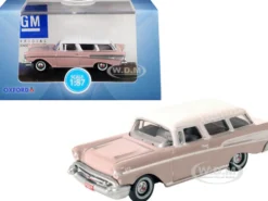 1957 Chevrolet Nomad Dusk Pearl Imperial Ivory Top 1/87 HO Scale Diecast Model Car Oxford Diecast 87CN57001
