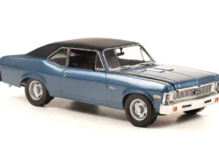 1969 Chevrolet Nova Blue with Black Vinyl Top The Mod Squad 1968 1973 TV Series Limited Edition 1/18 Diecast Model Car GMP 18973