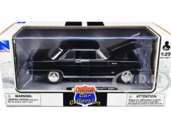 1964 Chevrolet Nova SS Black Muscle Car Collection 1/25 Diecast Model Car New Ray 71823 B