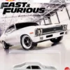 1970 Chevrolet Nova SS Silver Metallic Black Stripes Fast & Furious Series Diecast Model Car Hot Wheels HCP14