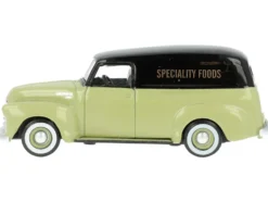 1950 Chevrolet Panel Van Speciality Foods Light Green and Black 1/87 HO Scale Diecast Model Car Oxford Diecast 87CV50004