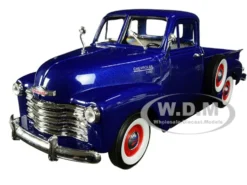 1953 Chevrolet 3100 Pickup Truck Blue 1/24 1/27 Diecast Model Car Welly 22087
