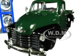 1953 Chevrolet 3100 Pickup Truck Green Extra Wheels Just Trucks Series 1/24 Diecast Model Car Jada 30521