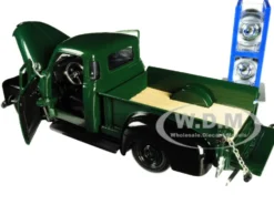 1953 Chevrolet 3100 Pickup Truck Green Extra Wheels Just Trucks Series 1/24 Diecast Model Car Jada 30521