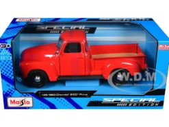 1950 Chevrolet 3100 Pick Up Truck Omaha Orange 1/25 Diecast Model Maisto 31952
