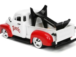 1953 Chevrolet Pickup Truck White Red Charro Man Diecast Figurine Tapatio 1/24 Diecast Model Car Jada 31968