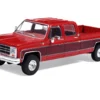 1979 Chevrolet Scottsdale K20 Pickup Truck Carmine Red Two-Tone 1/64 Diecast Model Car by IXO Models