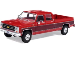 1979 Chevrolet Scottsdale K20 Pickup Truck Carmine Red Two-Tone 1/64 Diecast Model Car by IXO Models