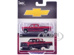 1979 Chevrolet Scottsdale K20 Pickup Truck Carmine Red Two-Tone 1/64 Diecast Model Car by IXO Models