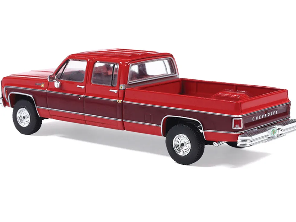 1979 Chevrolet Scottsdale K20 Pickup Truck Carmine Red Two-Tone 1/64 Diecast Model Car by IXO Models