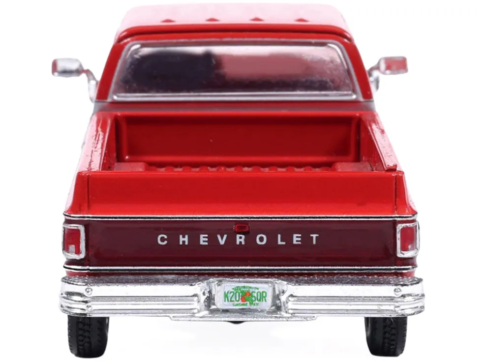 1979 Chevrolet Scottsdale K20 Pickup Truck Carmine Red Two-Tone 1/64 Diecast Model Car by IXO Models