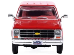 1979 Chevrolet Scottsdale K20 Pickup Truck Carmine Red Two-Tone 1/64 Diecast Model Car by IXO Models