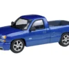 2006 Chevrolet Silverado 'Cateye' Pickup Truck Ming Blue Metallic 1/64 Diecast Model Car by Paragon Models