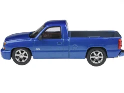 2006 Chevrolet Silverado 'Cateye' Pickup Truck Ming Blue Metallic 1/64 Diecast Model Car by Paragon Models