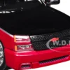 2006 Chevrolet Silverado Custom Pickup Truck Red Metallic and Black with Silver Stripes "Die-Cast Collection" Series 1/25 Diecast Model Car by Motormax