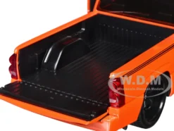 2006 Chevrolet Silverado Custom Pickup Truck Orange Metallic with Black Stripes 