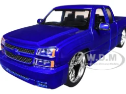 2006 Chevrolet Silverado Custom Pickup Truck Blue Metallic 