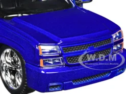 2006 Chevrolet Silverado Custom Pickup Truck Blue Metallic 