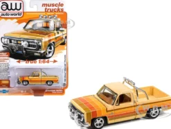 1981 Chevrolet Silverado Fleetside Pickup Truck Cream with Stripes 