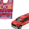2023 Chevrolet Silverado Pickup Truck with Camper Shell "FDNY (New York City Fire Department)" Red with Stripes "Fire & Rescue" Series #5 1/64 Diecast Model Car by Greenlight