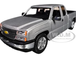 2006 Chevrolet Silverado 1500 Pickup Truck Gray Metallic "Timeless Legends" Series 1/25 Diecast Model Car by Motormax