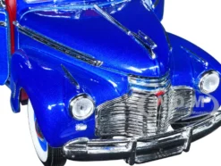 1941 Chevrolet Special Deluxe Convertible Blue 1/24 Diecast Car Model Welly 22411