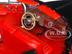1941 Chevrolet Special Deluxe Convertible Black Red Interior NEX Models 1/24 Diecast Model Car Welly 22411