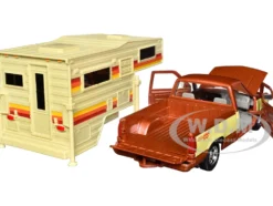 1992 Chevrolet 454 SS Pickup Truck Copper Metallic with Beige Sides with Camper Shell 