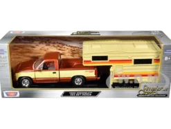 1992 Chevrolet 454 SS Pickup Truck Copper Metallic with Beige Sides with Camper Shell 