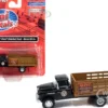 1957 Chevrolet Stakebed Truck Matt Black Marvel Mystery Oil Co 1/87 (HO) Scale Model Car Classic Metal Works 30662