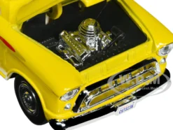 1957 Chevrolet 3100 Stepside Pickup Truck Yellow Timeless Legends Series 1/24 Diecast Model Car Motormax 79381y