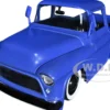 1955 Chevrolet Stepside Pickup Truck Matt Blue Just Trucks Series 1/24 Diecast Model Car Jada 34295