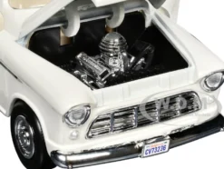 1955 Chevrolet 3100 Stepside Pickup Truck Cream with White Interior 