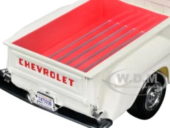 1955 Chevrolet 3100 Stepside Pickup Truck Cream with White Interior 