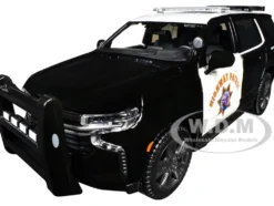 2021 Chevrolet Tahoe "California Highway Patrol" Black and White "Authority" "Maisto Design" Series 1/26 Diecast Model Car by Maisto