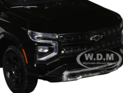 2025 Chevrolet Tahoe Police Pursuit Vehicle "Los Angeles Police Department (LAPD)" Black and White "Law Enforcement and Public Service" Series 1/24 Diecast Model Car by Motormax