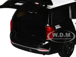 2025 Chevrolet Tahoe Police Pursuit Vehicle "Los Angeles Police Department (LAPD)" Black and White "Law Enforcement and Public Service" Series 1/24 Diecast Model Car by Motormax