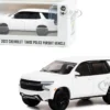 2022 Chevrolet Tahoe Police Pursuit Vehicle PPV White Hot Pursuit Hobby Exclusive Series 1/64 Diecast Model Car Greenlight 43001